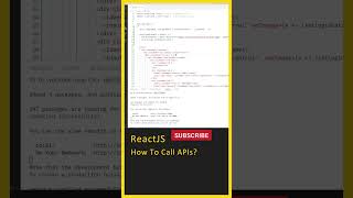 React JS (How to Make API Call) Axios API, API Call, Axios in React JS, React Tutorial, React Course