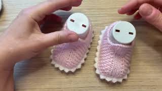 Tuto Tricot Chaussons Bébé « Petites Charentaises » 3-6 mois