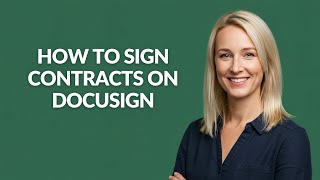 How to Sign Contracts on Docusign - Julia'sTutorials