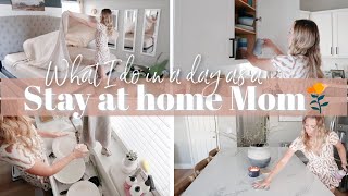 SAHM Home Reset / Productive day of a stay at home mom / What I do in a day as a stay at home mom
