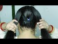 How To Make Juda Hairstyle at Home / Perfect Low Bun For Long Hair !  Simple Juda Hair style Girl