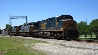 CSX 492, CSX 7688, and CSX 529 pull CSX E020 through Decatur, AL with the Defect Detector! (OS)