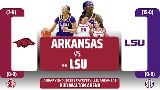 Arkansas vs No. 6 LSU | SEC | 1.2.25