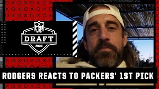 Aaron Rodgers reacts to Packers drafting Georgia LB Quay Walker | NFL on ESPN