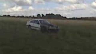 s12 drifting/spinning out in a field