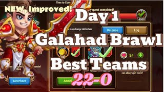 NEW! Best Team Galahad Hero Brawls Day 1 | Hero Wars: Dominion Era