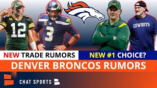 HOT Broncos Rumors: Aaron Rodgers #1 Trade Target? NEW Russell Wilson Trade Rumors, HC Search Update