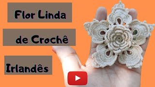 See How to Weave a Beautiful Irish Crochet Flower!