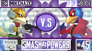 S@P9 #45 - beast coast | MikeHaze (Fox) VS Squid (Falco) Losers Semi-Final