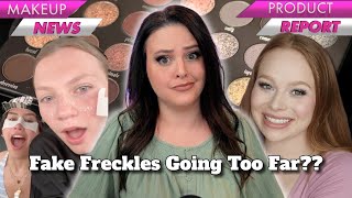 Are these Fake Freckles TOO MUCH? +Amy Loves Makeup X Adept  | What's Up in Make