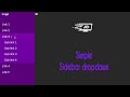How to make a simple sidebar dropdown? | html , css , javascript , jquery