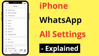 iPhone WhatsApp All Settings - Explained In Hindi