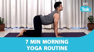 7 minute morning yoga routine | Yoga | Health | Fitness | Fit Tak