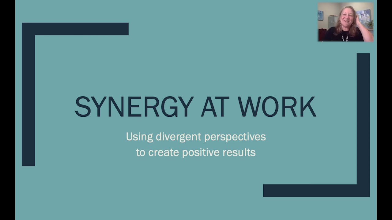 Synergy At Work With Dr. Linda Hoopes: Insight And Innovation - YouTube