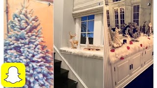 Kylie Jenner shopping christmas decoration on Snapchat