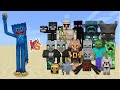 Huggy Wuggy (Poppy Playtime) vs All mobs in Minecraft