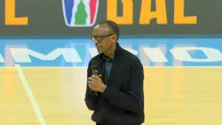 President KAGAME unveils Basketball Africa League (BAL) logo