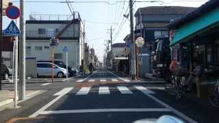 東小岩4丁目~東小岩1丁目（車載動画）江戸川区Tokyo,Japan.