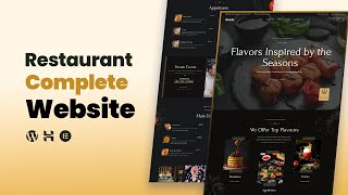 How to Make a Pro Restaurant Website in WordPress ~ 2025 ~ Elementor Pro Tutorial for Beginners
