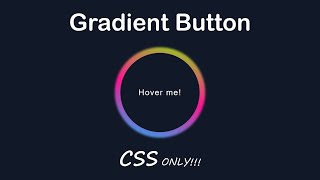 CSS Gradient Border Button | CSS Animation