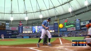 BAL@TB: Miller launches a solo home run to left