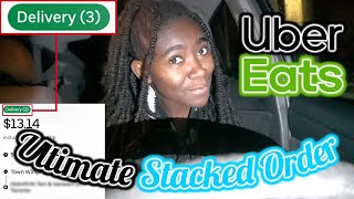 Uber Eats TRIPLE ORDER!!! | How To Complete Stacked Orders On Uber Eats | Olivia Henry