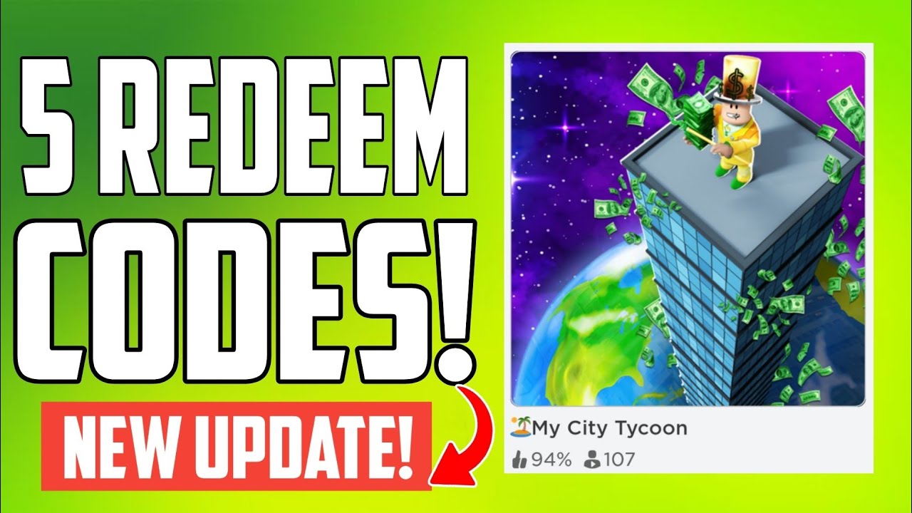 My City Tycoon CODES 2024 - EVERY WORKING CODES | ALL ROBLOX CODES ...