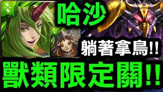 【神魔之塔】哈沙『躺著轉拿鳥！』👉獸類限定關『兌中饕餮吼』【Hsu】