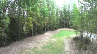 Hole 4 disc golf park Laajavuori at Jyväskylä Finland