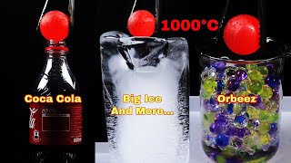 Red Hot Metal Ball Vs Everything Compilation Ep2 #experiment #asmr #rhcb #satisfying