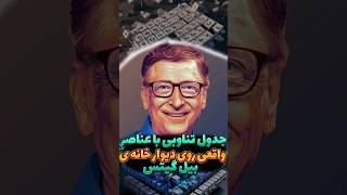 جدول تناوبی با عناصر واقعی در خانه ی بیل گیتس !!