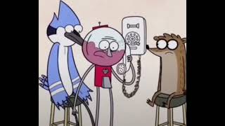 What? they hit the second tower? #regular show #Benson #meme