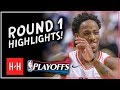 DeMar DeRozan Full ROUND 1 Highlights vs Washington Wizards | All GAMES - 2018 Playoffs