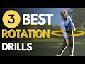 The 3 best drills for better rotation in the downswing!