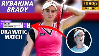 Elena Rybakina Exceptional Tennis vs Jennifer Brady Full Highlights - Tennis Rybakina (1080P)