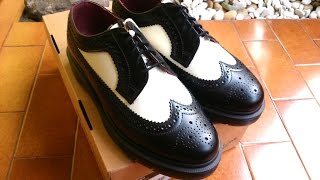 Dr. Martens 3989 black n white brogues/wingtip