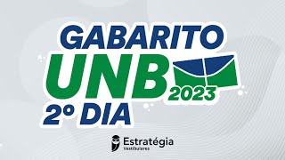 Gabarito UNB 2023 - 2° DIA  – Correção de prova AO VIVO