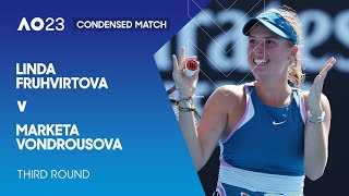 Linda Fruhvirtova v Marketa Vondrousova Condensed Match | Australian Open 2023 Third Round