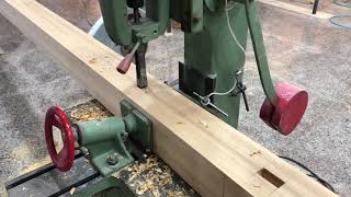 傳統木工工藝-榫卯結構-鑽孔（方型）Tenon and mortise structure-drilling (square)