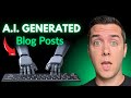 How to Use A.I. (ChatGPT) for Blogging