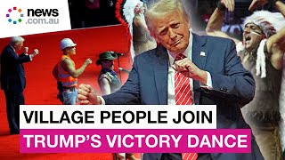 Trump dances with the Village People