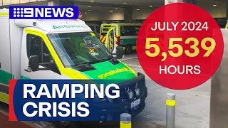 Ambulance ramping hits record highs | 9 News Australia