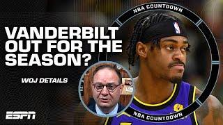 Woj: Jarred Vanderbilt could be out for the season | NBA Countdown