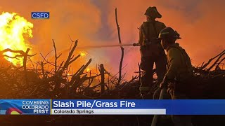 Colorado Springs firefighters put out brush fire early Friday morning