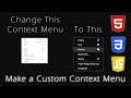 How To Make a Custom Context Menu - Right Click | HTML, CSS & JavaScript