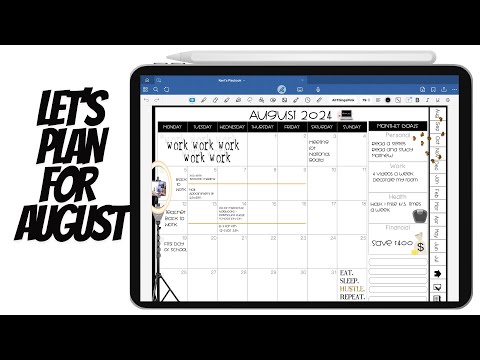 Digital planning | August's plan with me | Good notes 6 | Kent's playbook