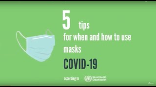 Face Mask Tips - Coronavirus disease (COVID-19)
