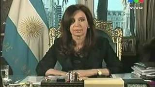 El mensaje de Cristina Fernandez de Kirchner en Cadena Nacional