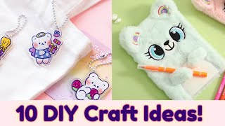 10 DIY School Craft 🌈 Paper craft / Easy to make/ how to make / miniature craft/ school project diy