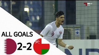 أهداف مباراة قطر 2 2 عمان  Qatar- Oman تصفيات بطولة كأس آسيا تحت 23 سنة 26 3 2019